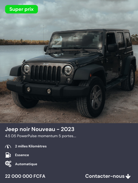 Jeep noir Nouveau - 2023